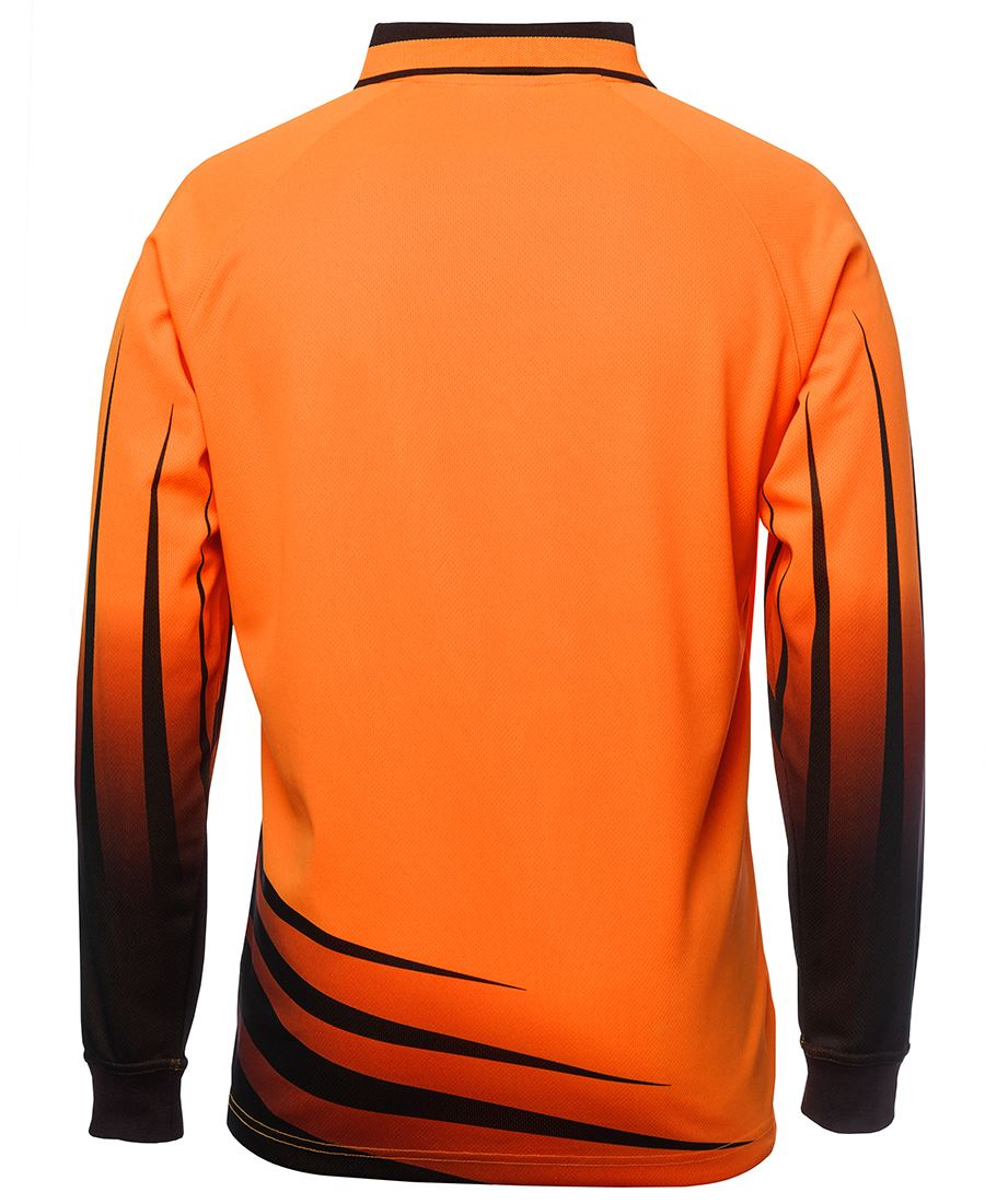JB's Hi Vis Long Sleeve Rippa Sub Polo - 6HVRL