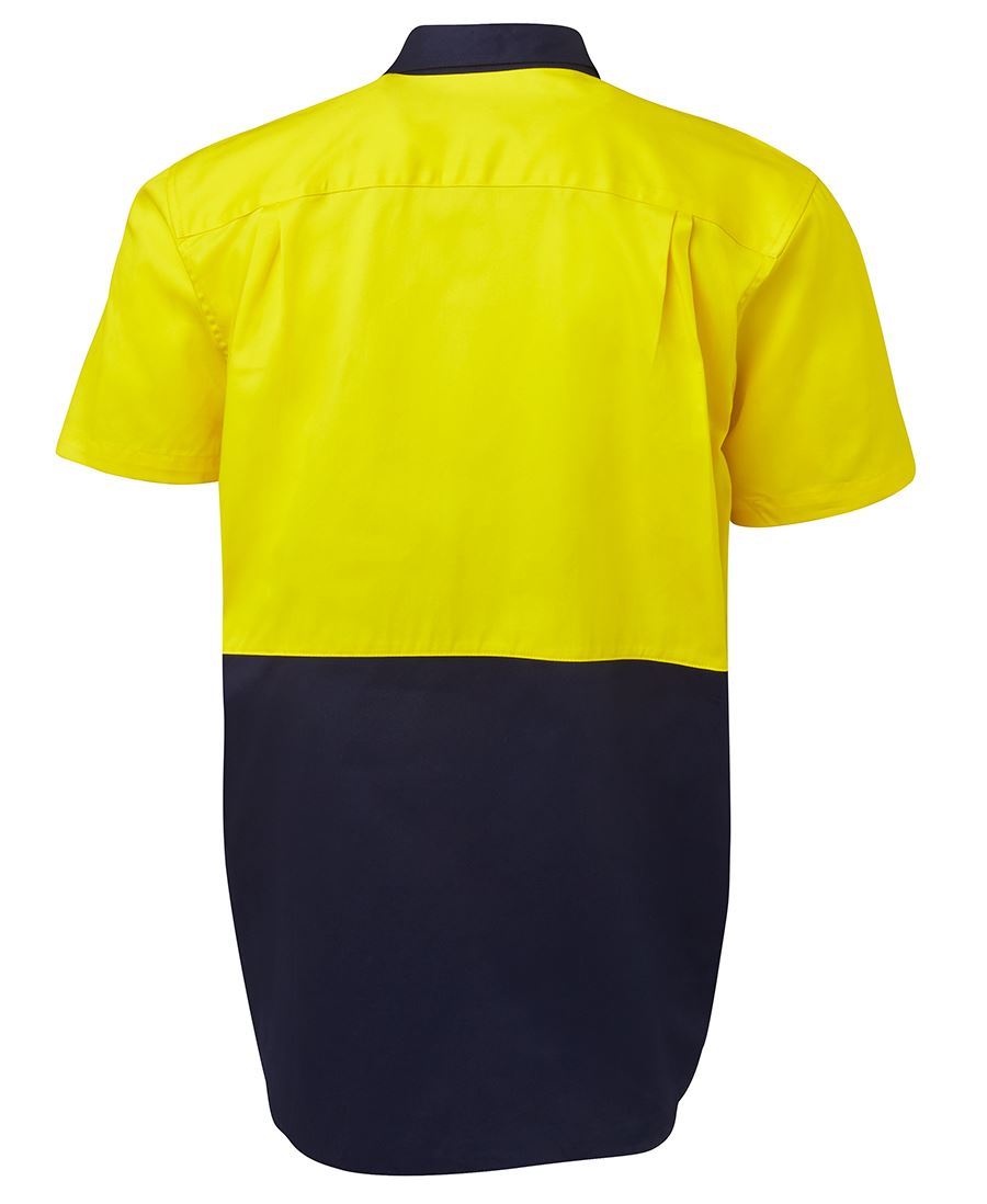 JB's Hi Vis Short Sleeve 190g Work Shirt - 6HWS