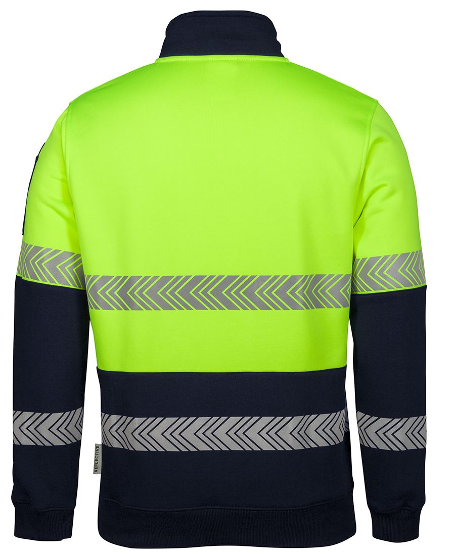 JB's Hi Vis ½ Zip Segmented Tape Fleecy - 6HZS