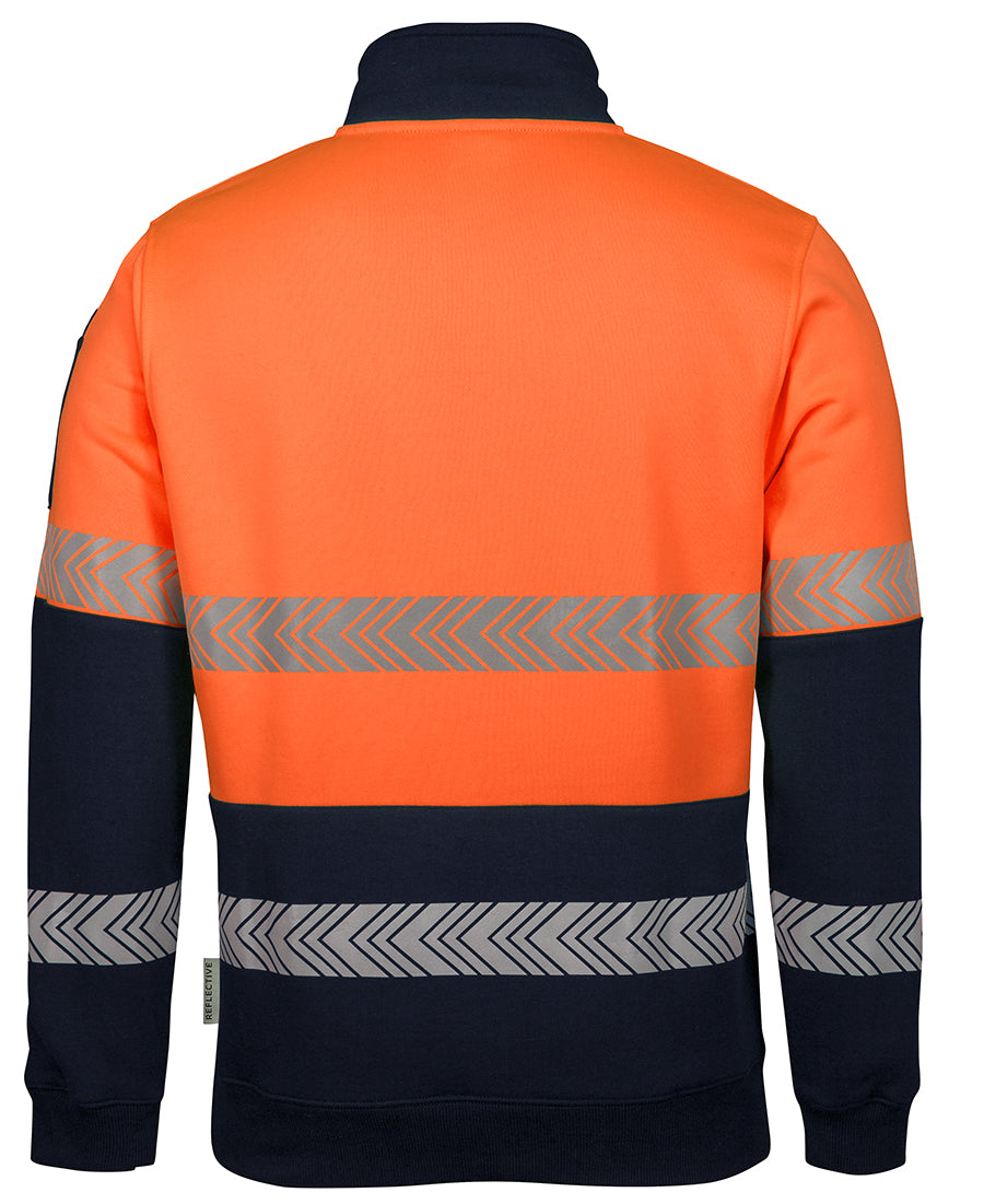 JB's Hi Vis ½ Zip Segmented Tape Fleecy - 6HZS