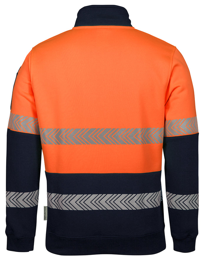 JB's Hi Vis ½ Zip Segmented Tape Fleecy - 6HZS