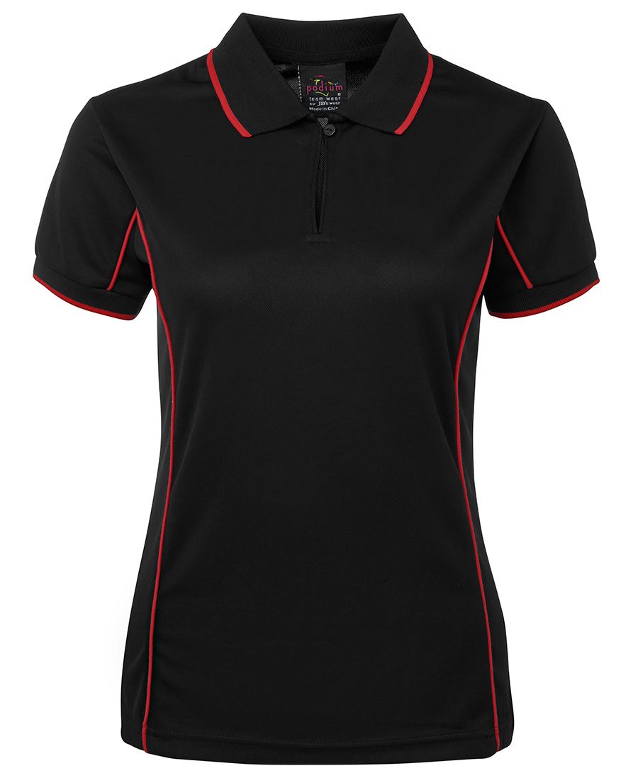Ladies Piping Polo - 7LPI (8 colours)