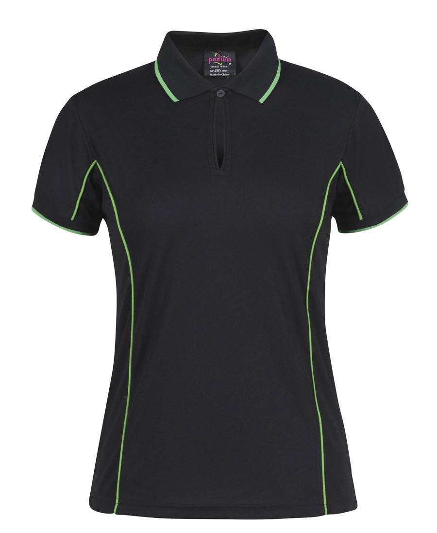 Ladies Piping Polo - 7LPI (8 colours)