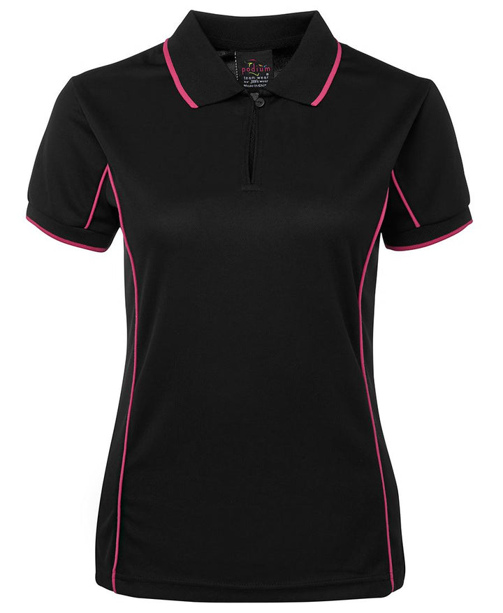 Ladies Piping Polo - 7LPI (8 colours)