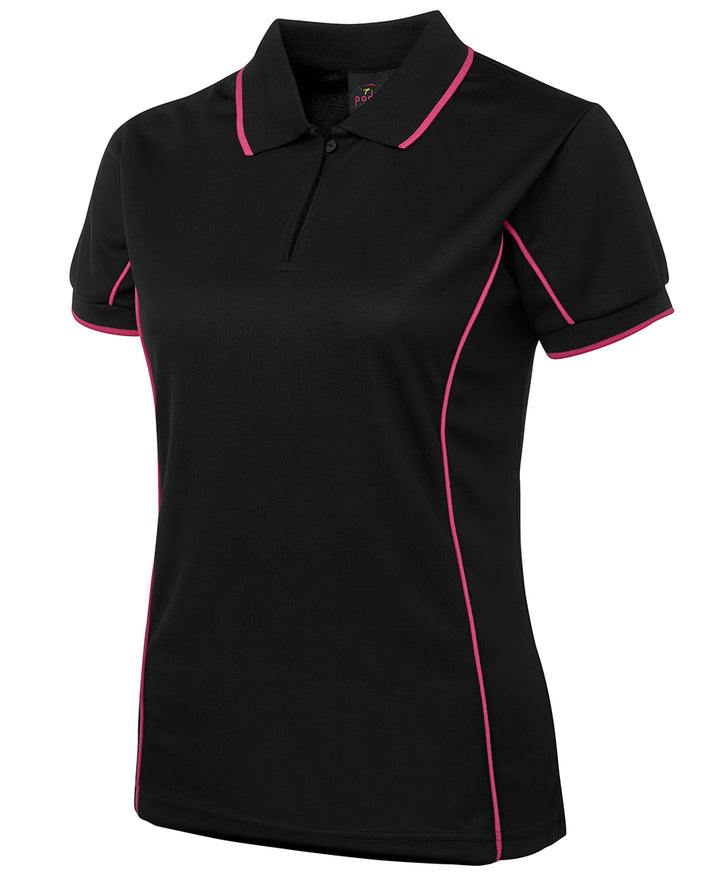 Ladies Piping Polo - 7LPI (8 colours)