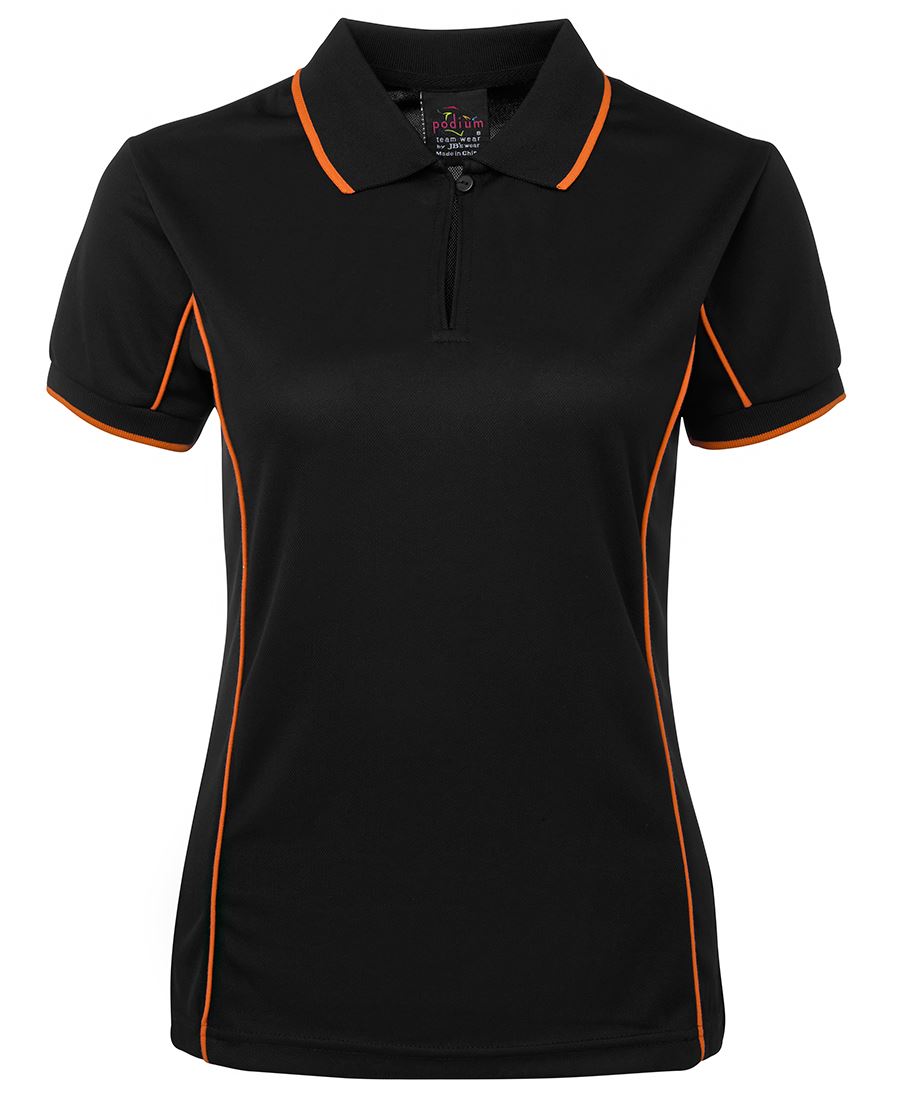 Ladies Piping Polo - 7LPI (8 colours)