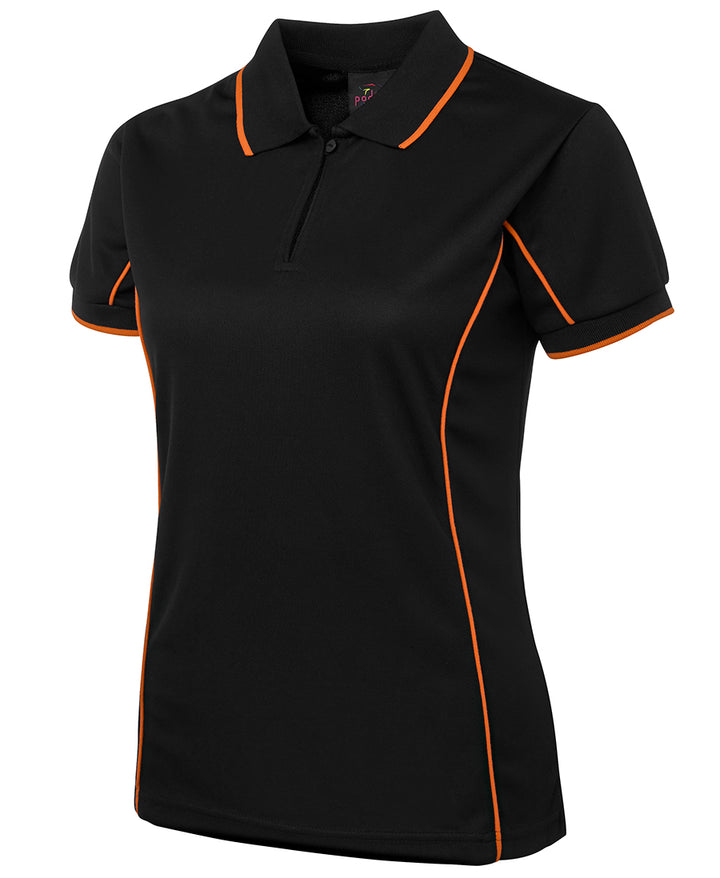 Ladies Piping Polo - 7LPI (8 colours)