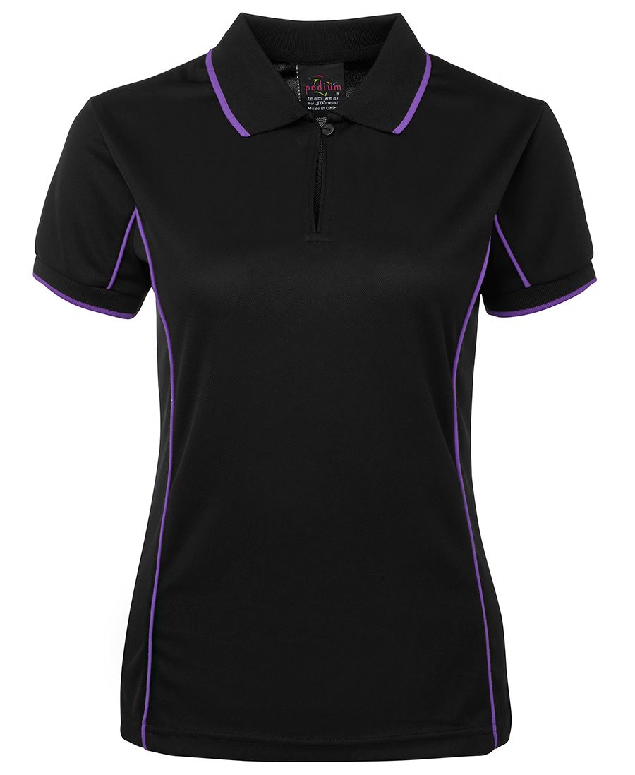 Ladies Piping Polo - 7LPI (8 colours)
