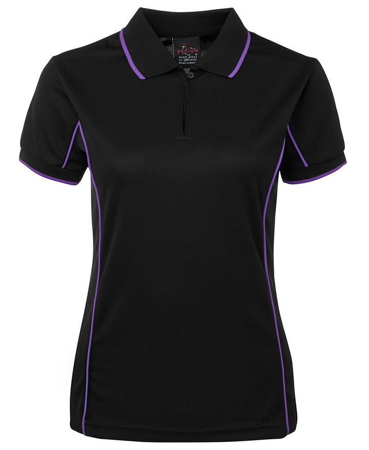 Ladies Piping Polo - 7LPI (8 colours)