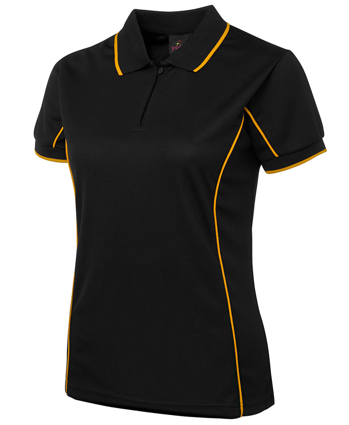 Ladies Piping Polo - 7LPI (8 colours)