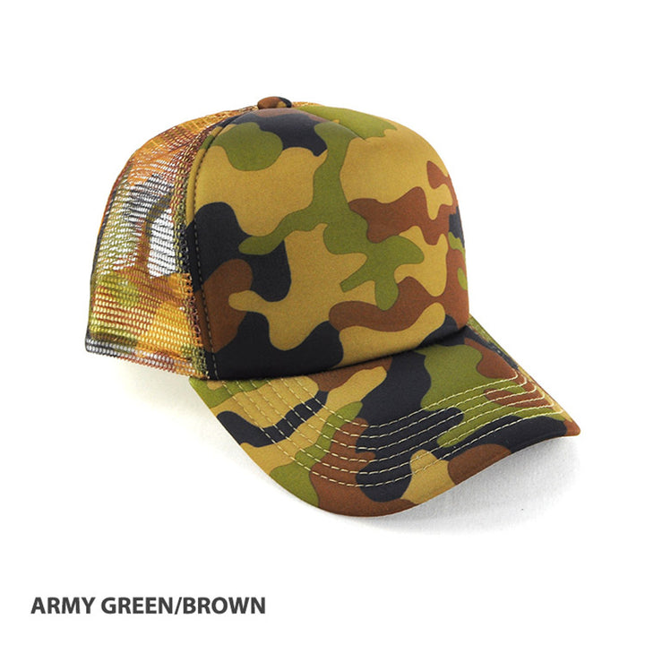 Camouflage Trucker Mesh Cap - AH296/HE296