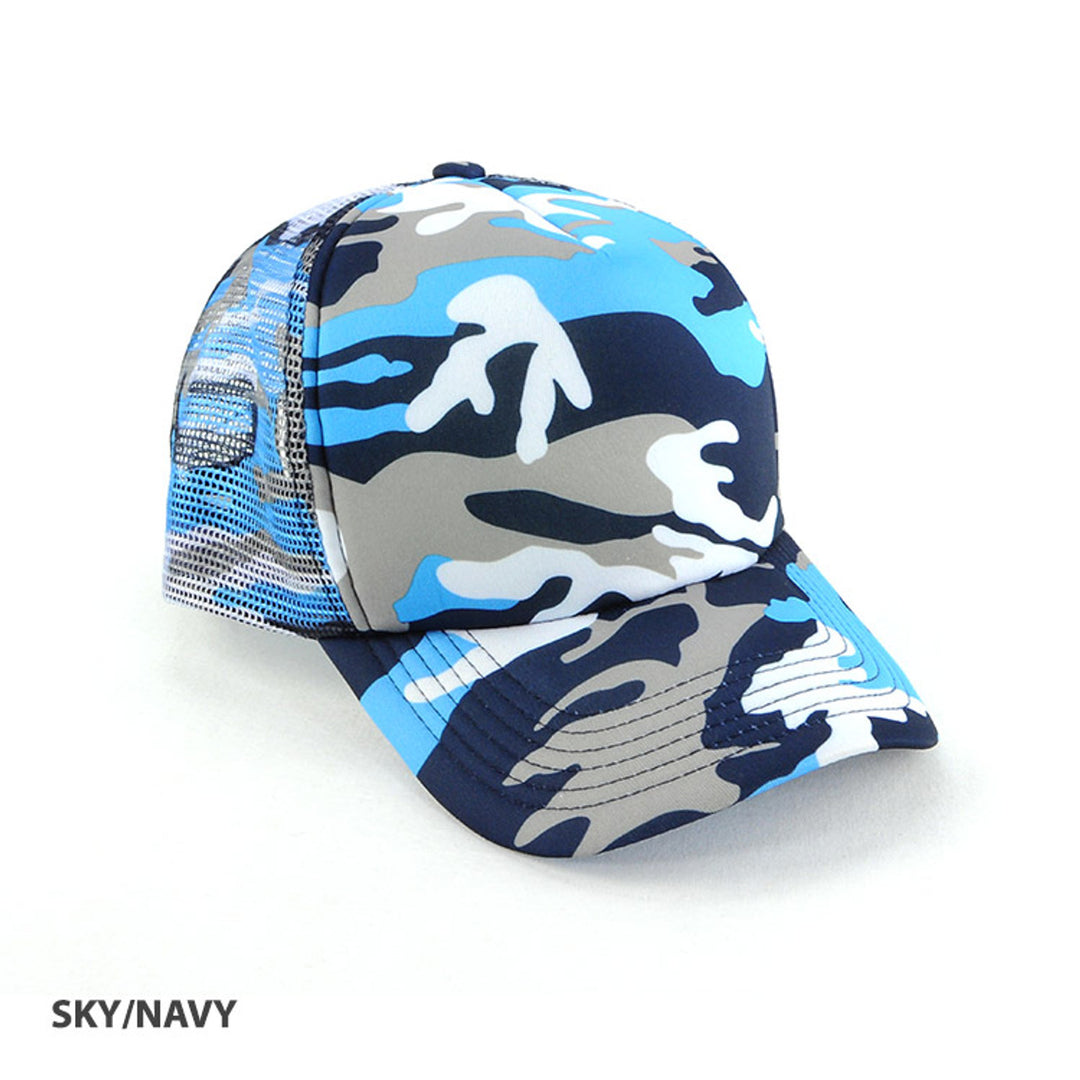 Camouflage Trucker Mesh Cap - AH296/HE296