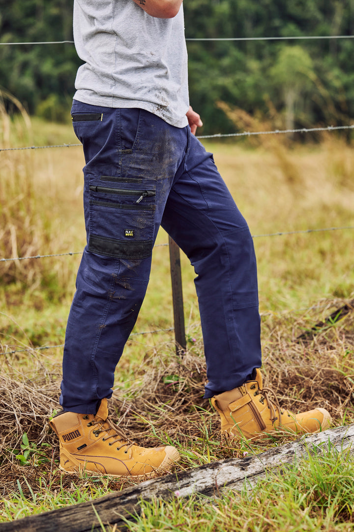 Men's Flx & Move™ Stretch Canvas Elastic Waist Cargo Pants - BPC6338