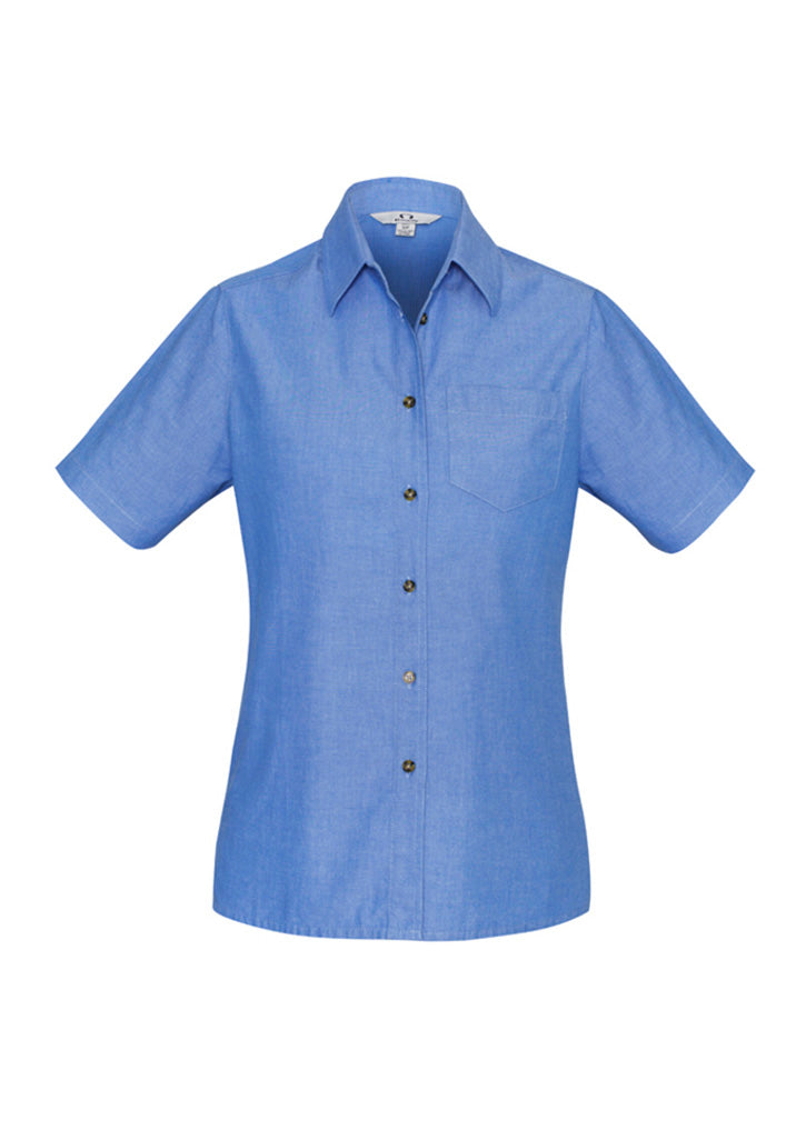 Women's Chambray Short Sleeve Shirt - LB6200