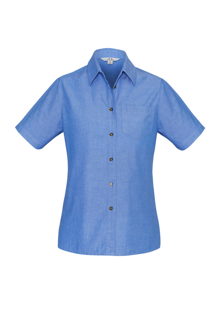 Women's Chambray Short Sleeve Shirt - LB6200