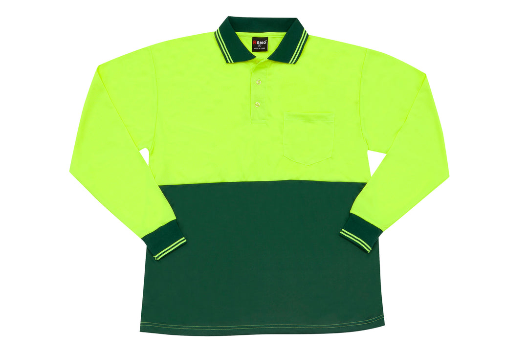 Hi Vis Long Sleeve Polo - PS101L
