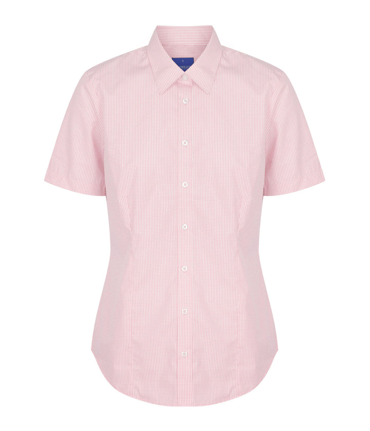 Women's Gingham Short Sleeve Shirt - 1637WS (5 colours)