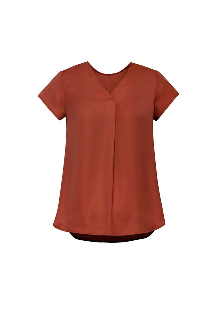 Ladies Kayla V-Neck Peak Blouse RB967LS