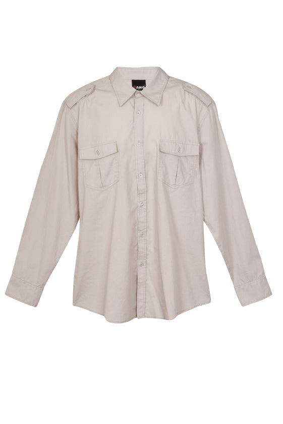 Men's Military Long Sleeve Shirts - S001ML