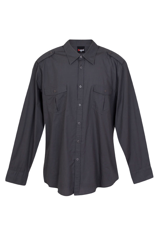 Men's Military Long Sleeve Shirts - S001ML