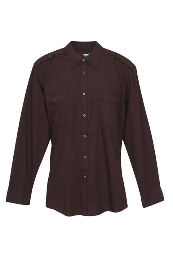 Men's Military Long Sleeve Shirts - S001ML