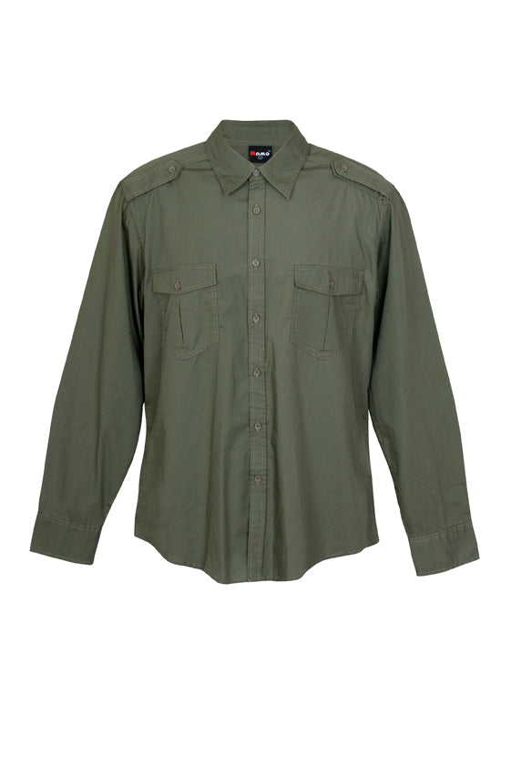 Men's Military Long Sleeve Shirts - S001ML