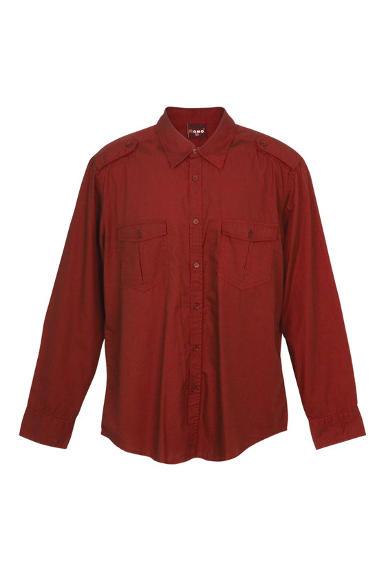 Men's Military Long Sleeve Shirts - S001ML
