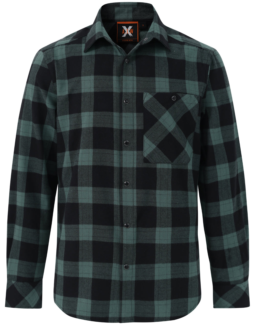 Unisex Classic Flannel Plaid Long Sleeve Shirt - WT11