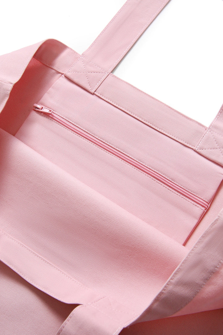 Organic Cotton Tote bag with Inner Zipper Pocket - BG009Z