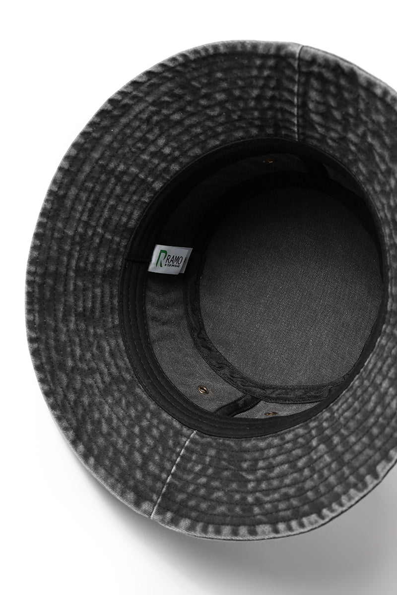280gsm 100% Cotton Drill Washed Bucket Hat - C004HY