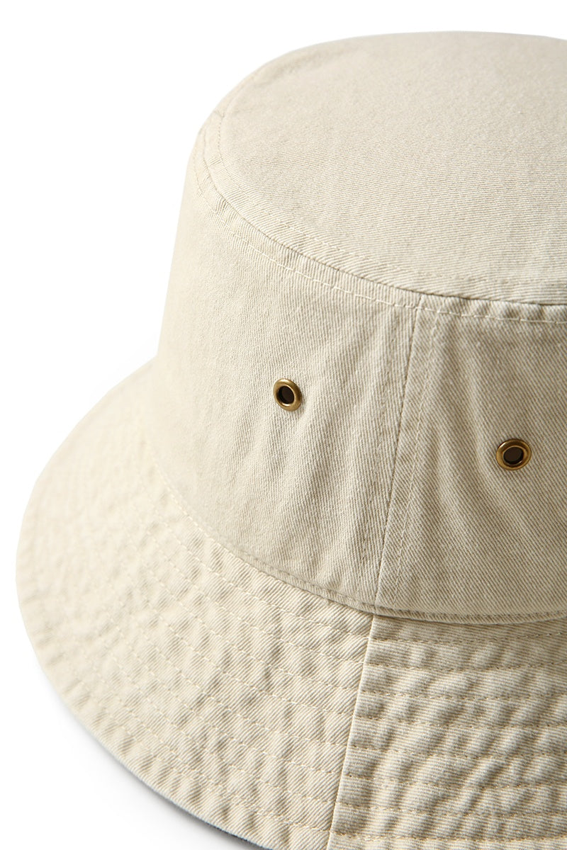280gsm 100% Cotton Drill Washed Bucket Hat - C004HY