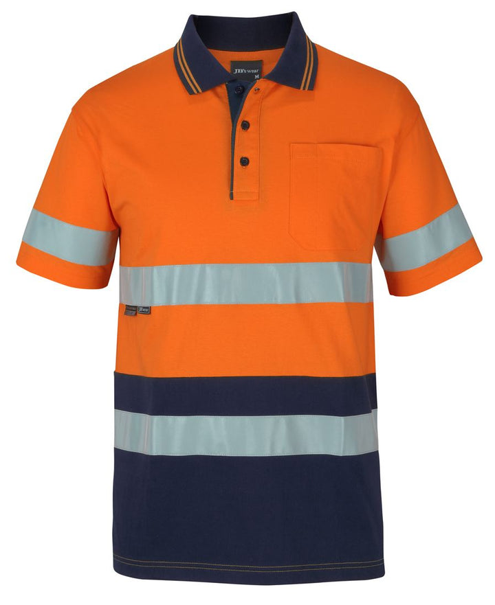 JB's Hi Vis (D+N) Short Sleeve Cotton Polo - 6DCPS
