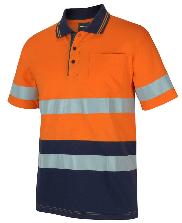 JB's Hi Vis (D+N) Short Sleeve Cotton Polo - 6DCPS