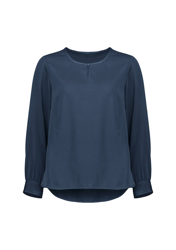 Womens Evelyn L/S Key Hole Blouse -  RU569LL
