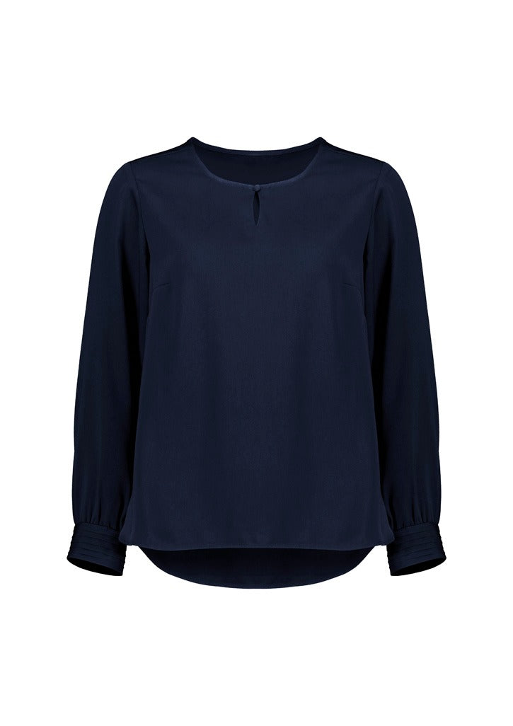 Womens Evelyn L/S Key Hole Blouse -  RU569LL