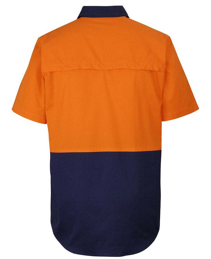 JB's Hi Vis Close Front Short Sleeve 150G Work Shirt - 6HVCW