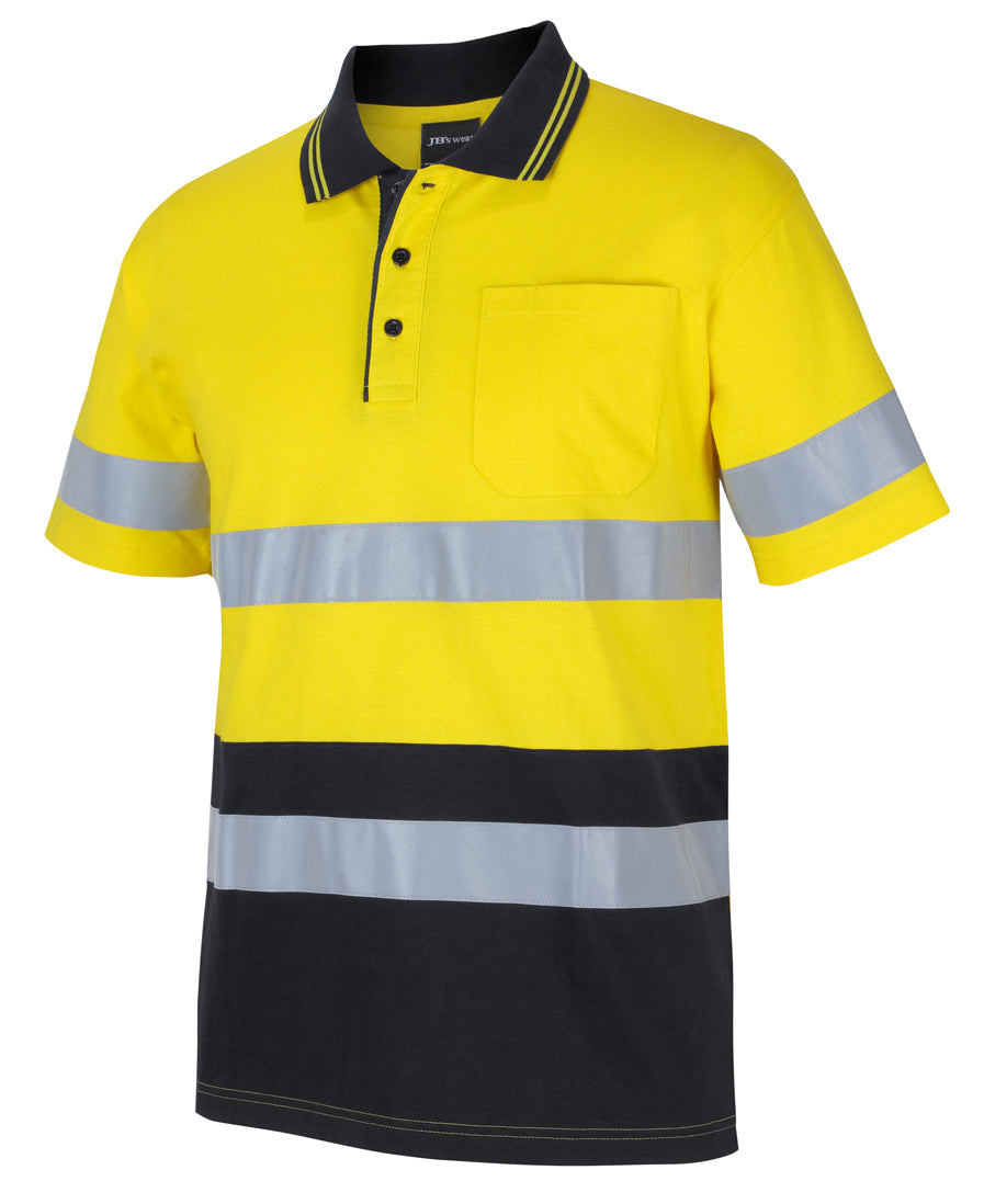 JB's Hi Vis (D+N) Short Sleeve Cotton Polo - 6DCPS
