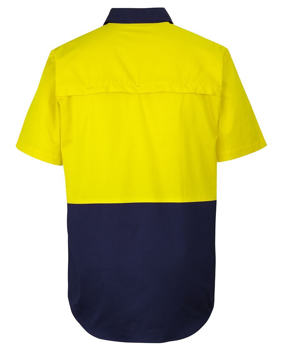 JB's Hi Vis Close Front Short Sleeve 150G Work Shirt - 6HVCW