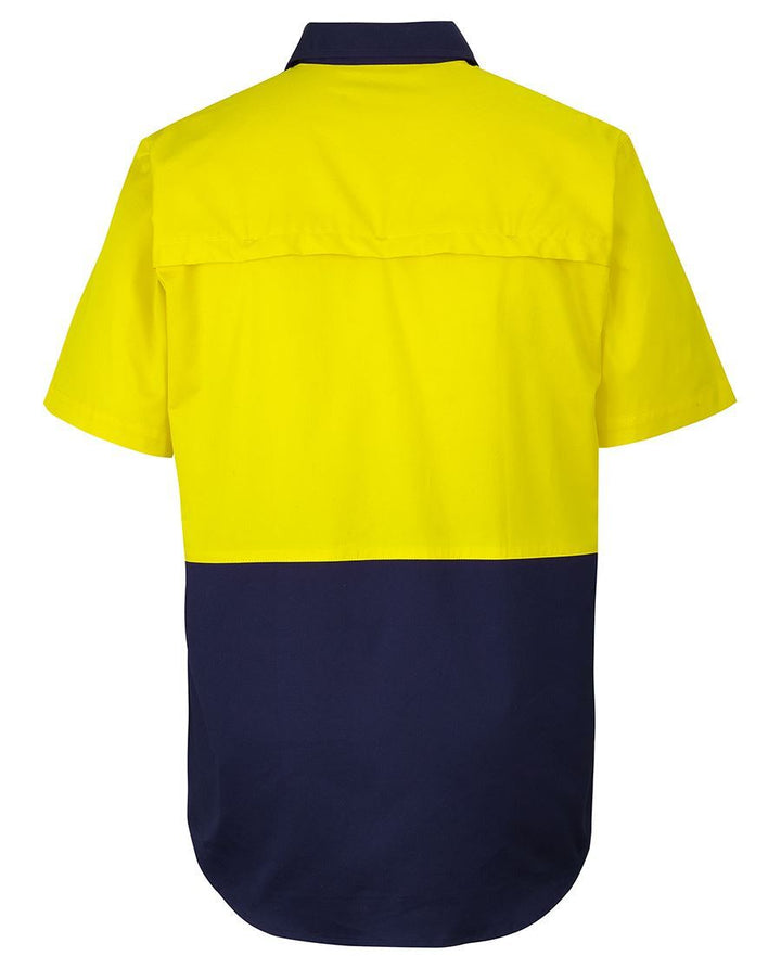 JB's Hi Vis Close Front Short Sleeve 150G Work Shirt - 6HVCW