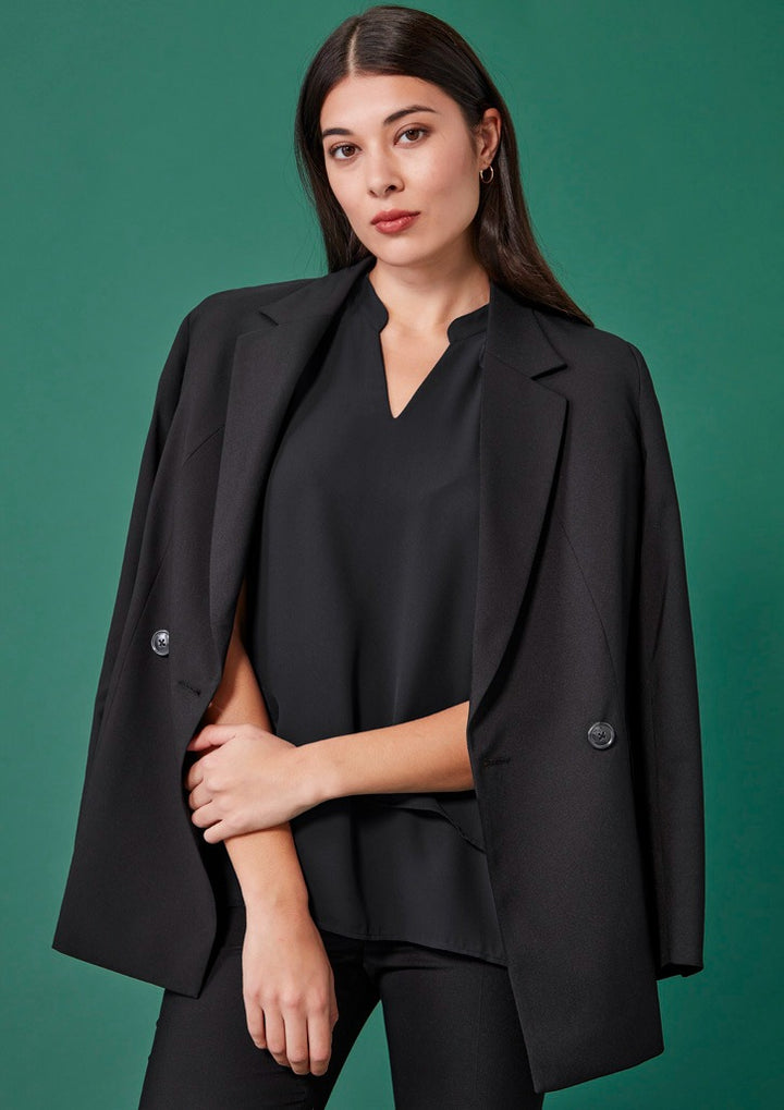 Womens Renew Double Breasted Longline Jacket -  RJ400L