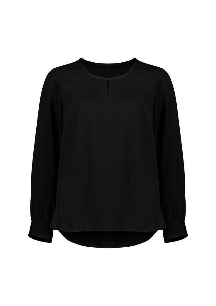 Womens Evelyn L/S Key Hole Blouse -  RU569LL