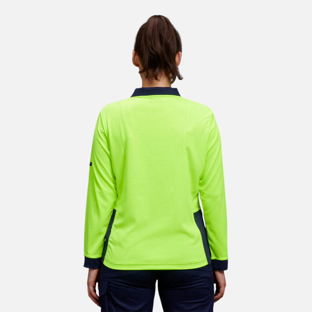 Women’s Workcool Hyperfreeze Hi-Vis Long Sleeve Polo Shirt - K44730