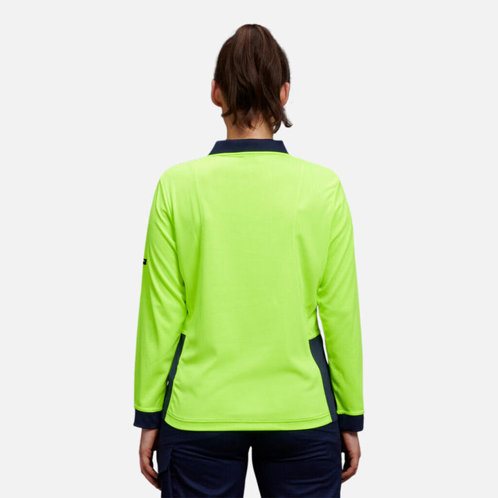 Women’s Workcool Hyperfreeze Hi-Vis Long Sleeve Polo Shirt - K44730