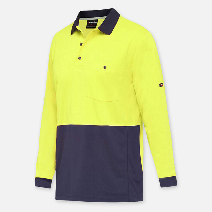 Workcool Hyperfreeze Hi-Vis Two Tone Long Sleeve Polo Shirt - K54235