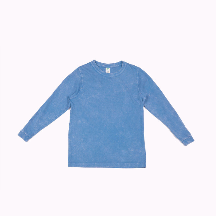 Kid's Stone Wash Long Sleeve T-shirt - T228KS