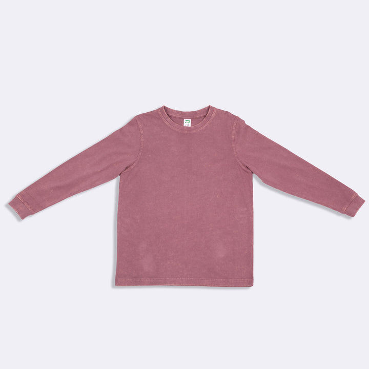 Kid's Stone Wash Long Sleeve T-shirt - T228KS