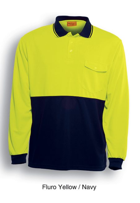 Hi Vis Long Sleeve Safety Polo SP0426