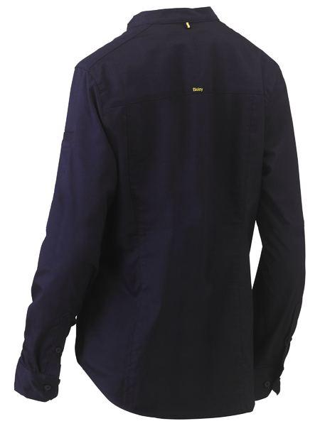 Women's Stretch V-Neck Closed Front Shirt - BLC6063