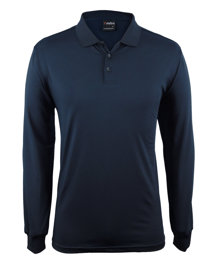 Podium L/S Stretch Polo - 7STL