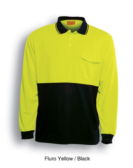 Hi Vis Long Sleeve Safety Polo SP0426